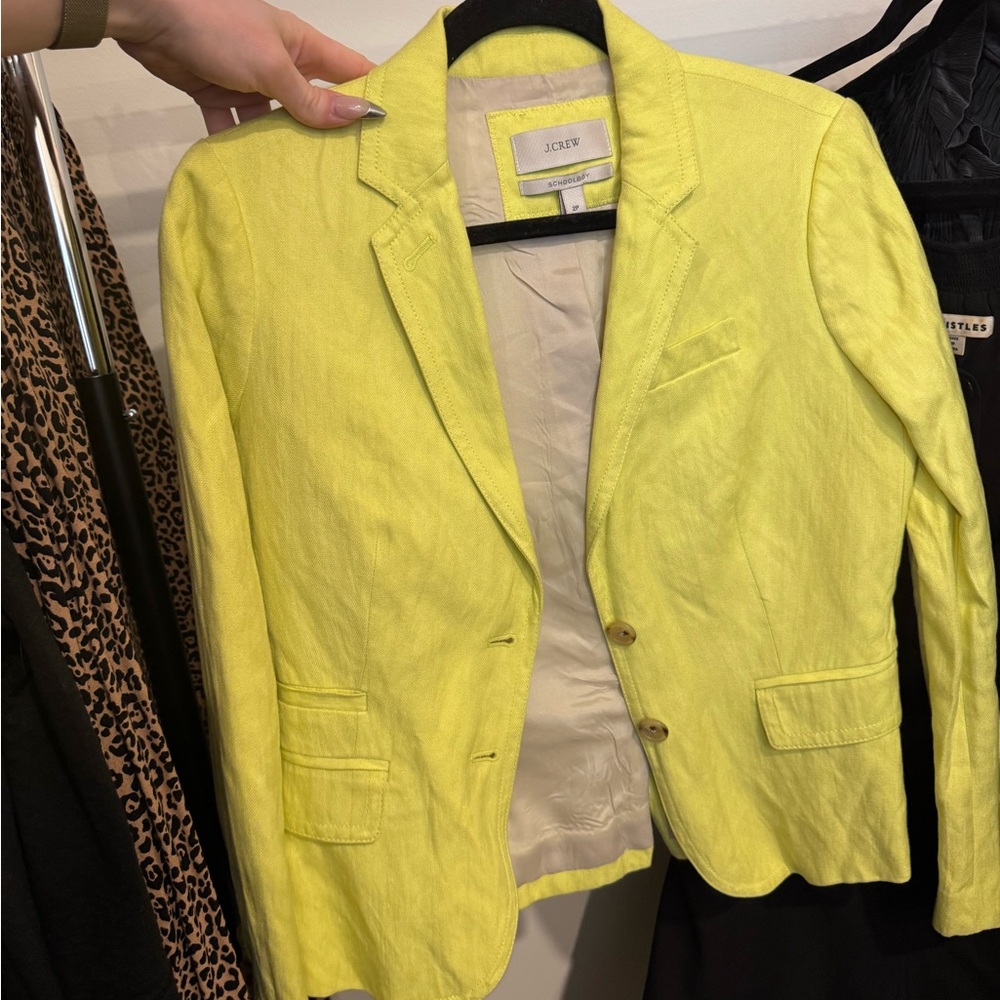 J. Crew Bright Yellow Schoolboy Blazer